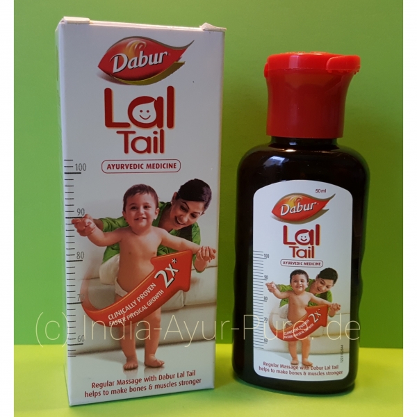 India-Ayur-Pure Online Shop Ayurvedische Produkte aus Indien - Lal Tail -  Baby Massage Oil Stronger Bones & Muscles